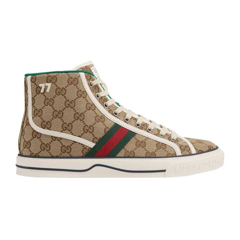 gucci high top sneakers green|gucci high top sneakers beige.